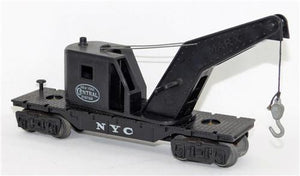 Marx Trains New York Central Black Crane 8 wheel Tilt couplers Type F Trucks O