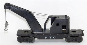 Marx Trains New York Central Black Crane 8 wheel Tilt couplers Type F Trucks O