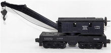 Load image into Gallery viewer, Lionel 2460 Black Bucyrus Erie Crane 2 line version Operates Works 1949-50 12whl
