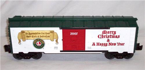 Lionel 6-29954 2007 DEALERS only Christmas Car limited uncatalogued Holiday