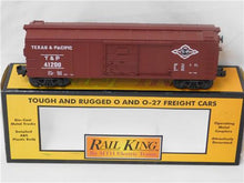 Load image into Gallery viewer, MTH 30-7413 Texas &amp; Pacific Semi Scale Box Car Rd# 41200 T&amp;P Railway boxed 1997
