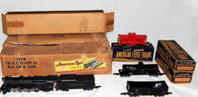 Load image into Gallery viewer, 1946 American Flyer Set 4605 Pennsylvania Freight Train BOXED 310 K5 steam clean
