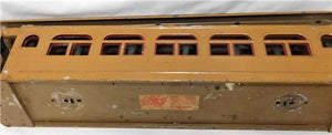 Lionel 490 Observation Car State Two Tone Brown Standard Gauge Passenger As Is