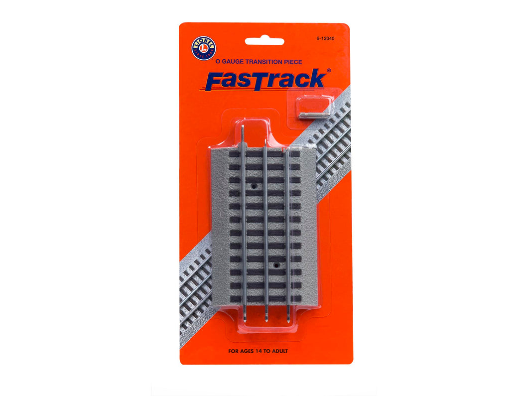 Lionel 6-12040 Fastrack to O Tubular Transition roadbed style track Adapter section