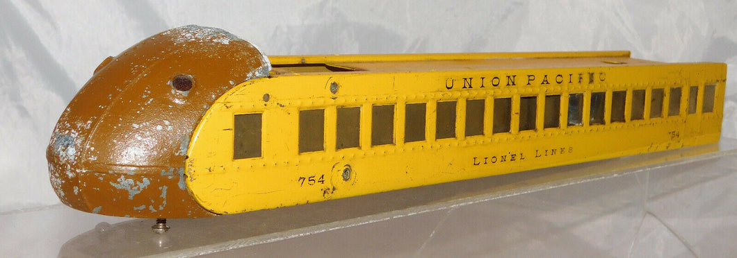 Lionel 754 Union Pacific Observation Shell Prewar articulated streamliner Portland