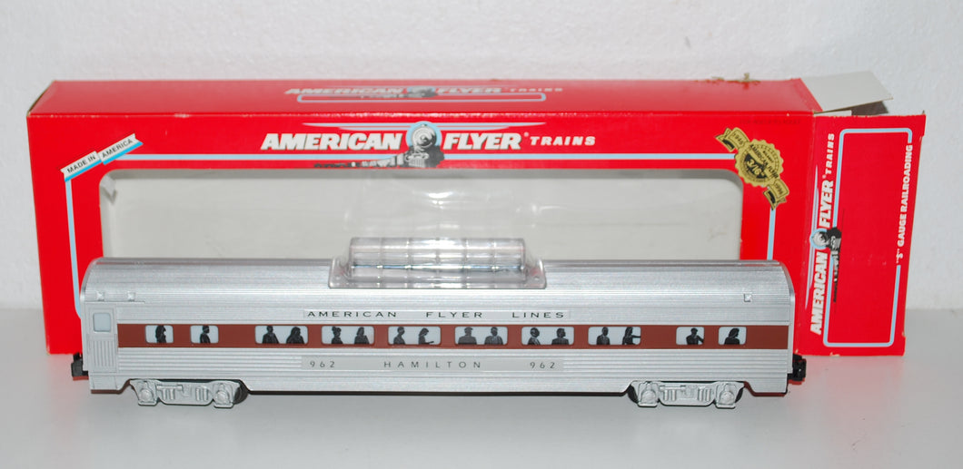 American Flyer 6-48942 SILVER FLASH Vista Dome Add-On passenger car Hamilton 962