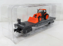 Load image into Gallery viewer, Menards 279-3186 Chicago &amp; Northwestern Flatcar w/ Kubota Tractor 2016 O gauge
