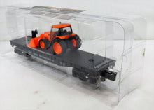 Load image into Gallery viewer, Menards 279-3186 Chicago &amp; Northwestern Flatcar w/ Kubota Tractor 2016 O gauge
