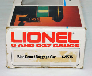 Lionel 9536 Blue Comet Baggage Car Barnard Jersey Central Heavyweight Boxed C-7