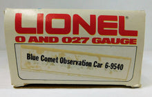 Load image into Gallery viewer, Lionel 9540 Blue Comet Tempel Observation Car Jersey Central Heavyweight Boxd C7
