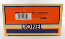 Load image into Gallery viewer, Lionel 6-26785 Power Boat on flat car racer boat actually MOTORIZED Highball new
