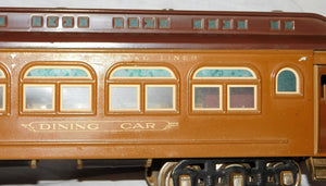 Lionel 431 Dining Car State Two Tone Brown Standard Gauge Passenger 12whl Restrd