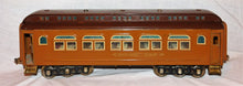 Load image into Gallery viewer, Lionel 431 Dining Car State Two Tone Brown Standard Gauge Passenger 12whl Restrd
