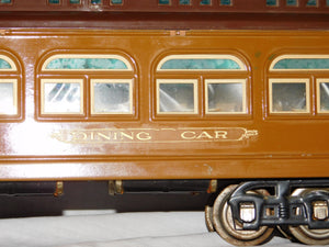 Lionel 431 Dining Car State Two Tone Brown Standard Gauge Passenger 12whl Restrd
