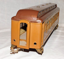 Load image into Gallery viewer, Lionel 431 Dining Car State Two Tone Brown Standard Gauge Passenger 12whl Restrd
