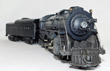 Load image into Gallery viewer, Lionel 736 Berkshire 2-8-4 steam engine &amp; 2671WX whistling 12 wheel tender 1953
