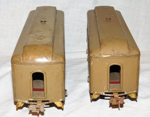 Lionel 337 338 Standard Gauge Passenger cars New York Central Mojave/Maroon ORGN