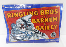 Load image into Gallery viewer, 1997 Antique Circus Poster Calendar Ringling Brothers Barnum &amp; Bailey C-8 unopen
