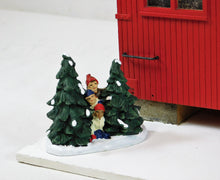 Load image into Gallery viewer, Santa&#39;s North Pole Workshop Lights &amp; Smokes G Gauge USA Trains diorama Christmas
