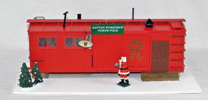 Santa's North Pole Workshop Lights & Smokes G Gauge USA Trains diorama Christmas