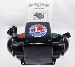 Lionel ZW transformer 275 watts Run 4 trains whistle direction Serviced w/instructions