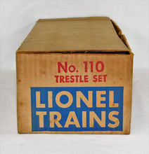 Load image into Gallery viewer, Lionel Trains 110 Graduated Trestle Set 24pcs Up &amp; Down Boxed w/ALL extras COMPLETE
