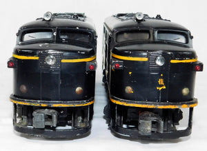 Lionel 2032 Erie AA Alco Black & Yellow Diesel Engine Locomotive & Dummy Horn SV