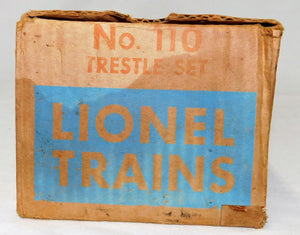 Lionel Trains 110 Graduated Trestle Set 24 pcs BOXED Up & Down w/ALL extras 1955