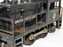 Load image into Gallery viewer, Lionel 41 US Army motorized unit diesel yard switcher Black O Gauge Runs Servicd
