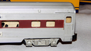 American Flyer Silver Flash Passenger Set K5469WT PA diesels 477 478 Chestnut stripes