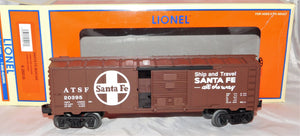 Lionel Trains Brown Santa Fe Boxcar 6-25016 ATSF 20395 O gauge Boxed All the way