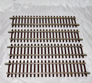 Atlas O #7050 Lot of 4 Sections 10" straight 2 Rail O Scale nickle silver Cde148