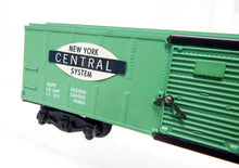 Load image into Gallery viewer, American Flyer 24065 NYC Green Painted Boxcar Pikemaster couplers New York Central
