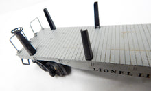 Load image into Gallery viewer, Boxed Lionel Trains 2411 Die Cast Flat w/ metal pipes BIG INCH 1946 Postwar O
