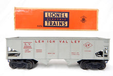 Load image into Gallery viewer, Clean Boxed Lionel 6456-25 GRAY Lehigh Valley hopper red maroon lettering 54-55
