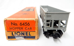 Clean Boxed Lionel 6456-25 GRAY Lehigh Valley hopper red maroon lettering 54-55