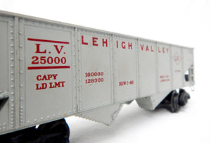 Clean Boxed Lionel 6456-25 GRAY Lehigh Valley hopper red maroon lettering 54-55