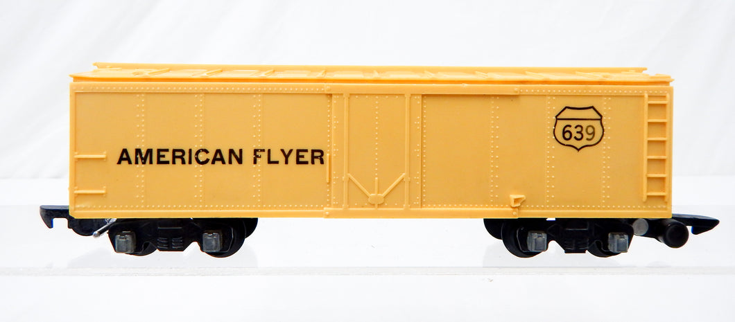 American Flyer 639 SCARCE! Unpainted CREAM reefer 1952 Link coupler refrigerator