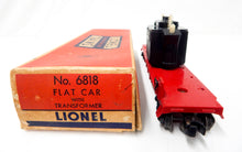 Load image into Gallery viewer, Original Lionel Trains 6818 Transformer flat car vintage flat w/load power 58-59
