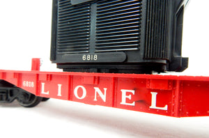 Original Lionel Trains 6818 Transformer flat car vintage flat w/load power 58-59