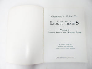 Greenberg's Guide Lionel Trains 1970-1991 Vol1 Locomotives Rolling Stock 10-7535