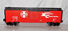 Load image into Gallery viewer, Lionel Trains Red Santa Fe Boxcar ATSF 15049 O gauge Shock Control 2010 uncatlgd
