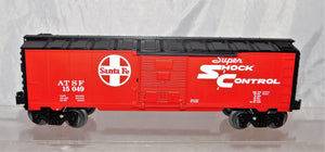 Lionel Trains Red Santa Fe Boxcar ATSF 15049 O gauge Shock Control 2010 uncatlgd