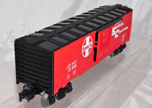 Lionel Trains Red Santa Fe Boxcar ATSF 15049 O gauge Shock Control 2010 uncatlgd