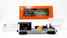 Load image into Gallery viewer, Lionel 6-26707 Lionel Steel Operating Welding Flat Car blue LED animated train O
