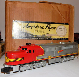 1954 American Flyer 5374W The Chief Santa Fe Freight Set BOXED 4713 PAs +7 cars!