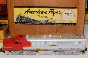 1954 American Flyer 5374W The Chief Santa Fe Freight Set BOXED 4713 PAs +7 cars!