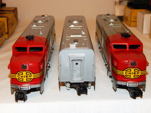 1954 American Flyer 5374W The Chief Santa Fe Freight Set BOXED 4713 PAs +7 cars!