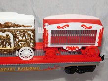Load image into Gallery viewer, K-Line Trains Circus 69002 Flatcar With Calliope Tableau &amp; Animal Cage 12.5&quot; O
