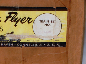 1954 American Flyer 5374W The Chief Santa Fe Freight Set BOXED 4713 PAs +7 cars!